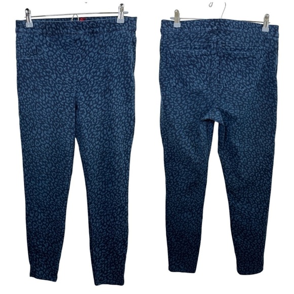 SPANX Denim Leopard Ankle Jean-ish Leggings size L - Picture 2 of 10